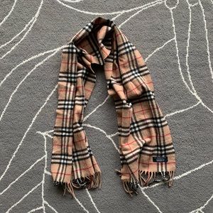 Burberry plaid print scarf